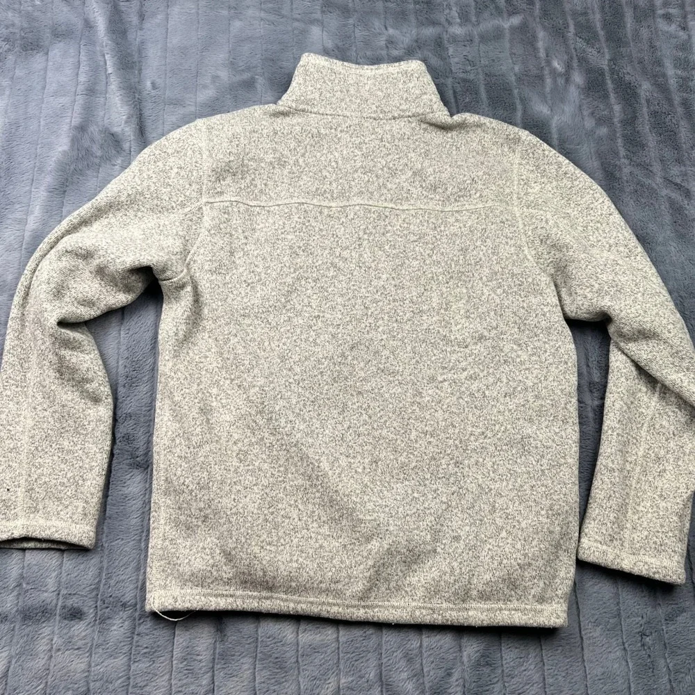 The North Face Mens Gordon Lyons 1/4 Zip Fleece Pullover Gray Heather Large